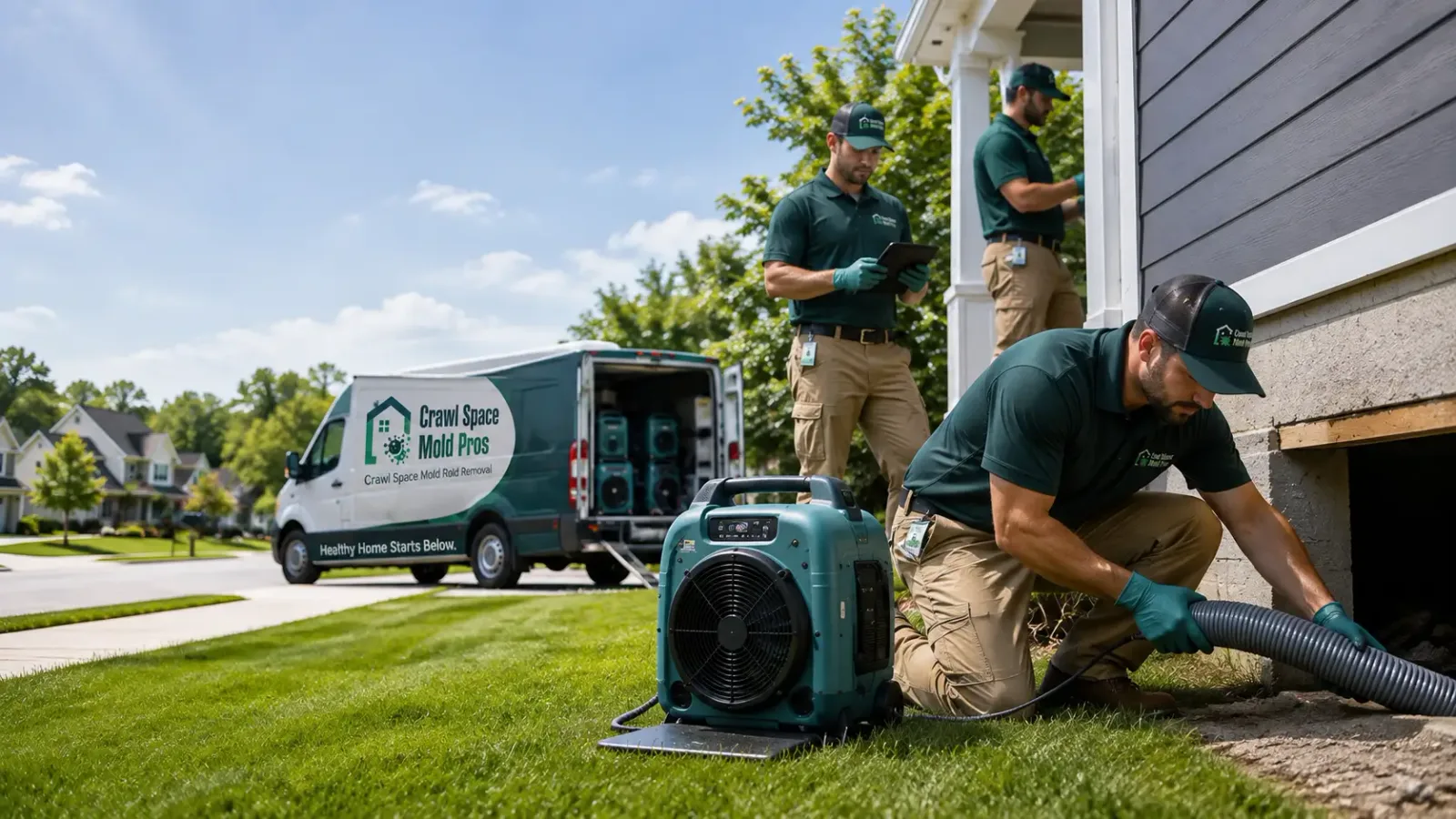 Crawl Space Mold Removal in Brewster, KS
